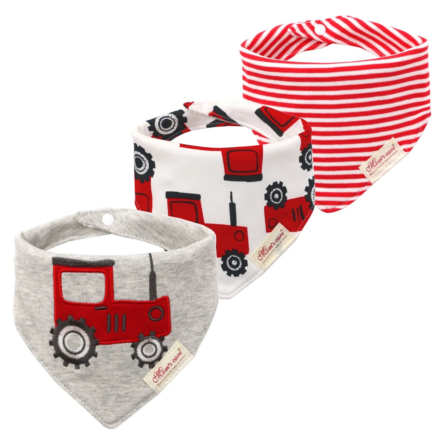 Weiches 3-teiliges Baby-Speicheltuch Set für Jungen - Mädchen – saugfähig, unisex