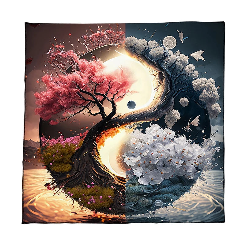 Baum des Lebens Altartuch spirituelle Tarot Tischdecke