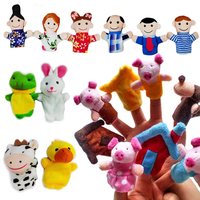 Interaktive Cartoon Fingerpuppen für Eltern Kind Spielen