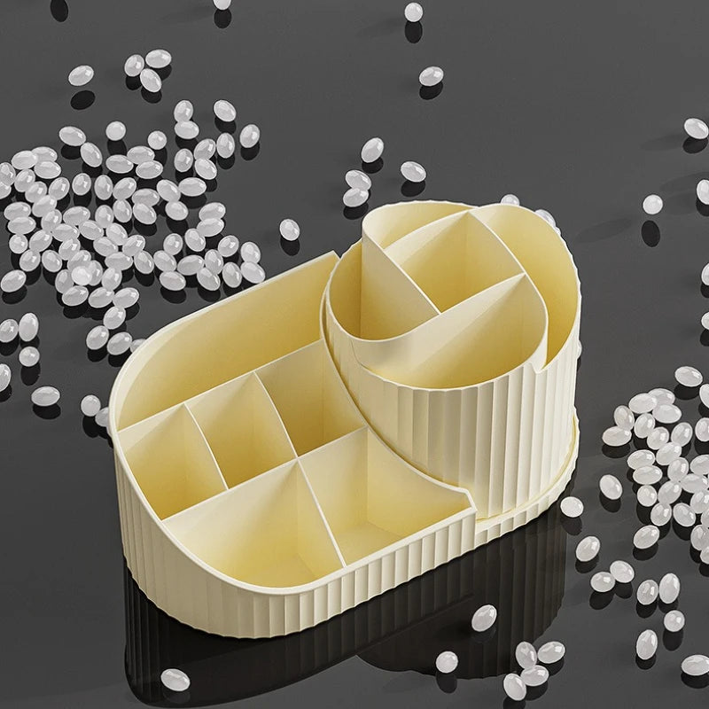 Rotierender Make-up Organizer mit staubdichtem Mehrzweckdesign