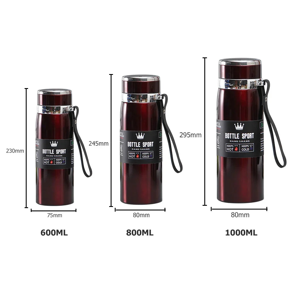 24h Thermosflasche aus Edelstahl 1000ml – Auslaufsicher - Hochisolierend