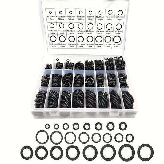 1200-teiliges NBR O-Ring Set – 24 Größen für perfekte Dichtung bei Sanitär - Kfz
