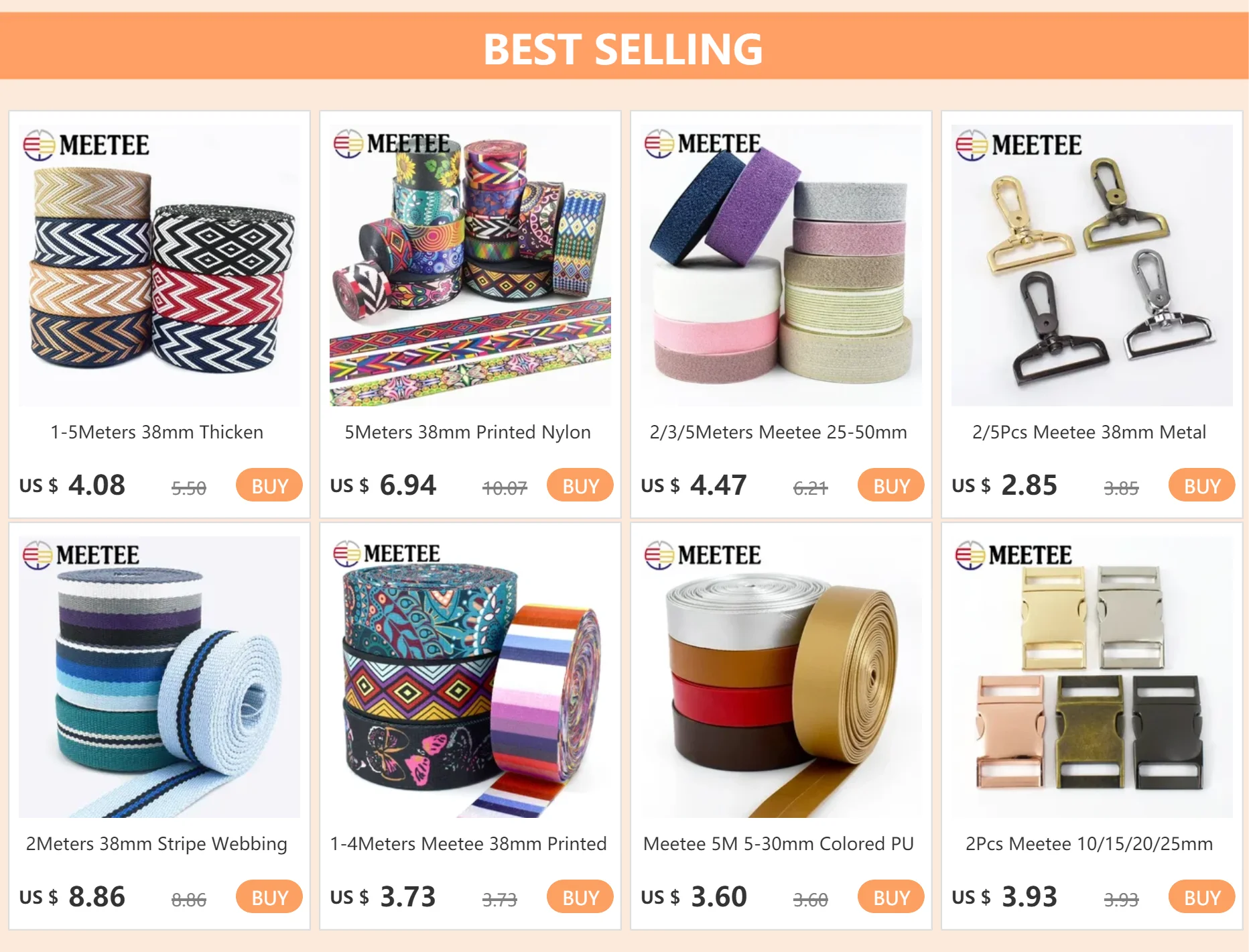 10 m Nylon-Gurtband 25 mm breit, vielseitiges Rucksack- und Taschenband - Yabubest - Home & More
