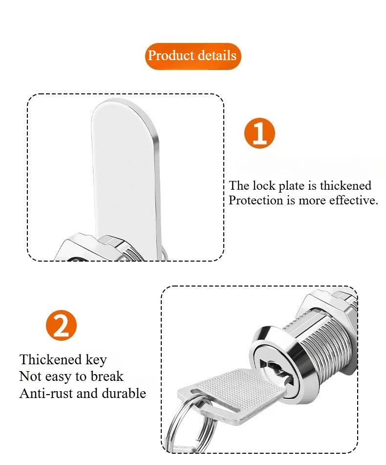 Sicheres 12 mm Schloss für Aktenschrank und Schublade