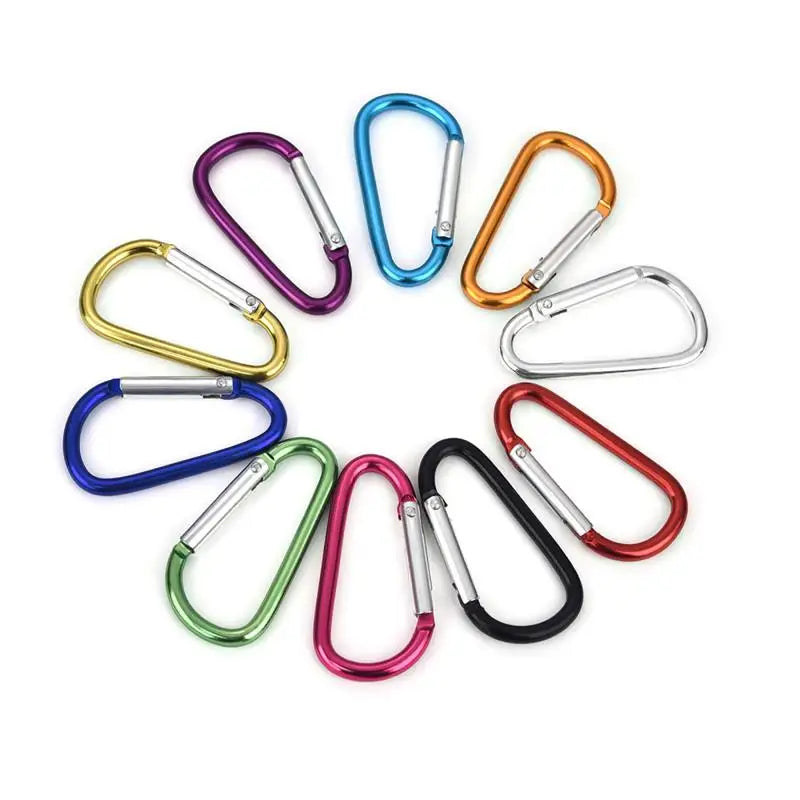 Karabiner Schlüsselbund Aluminium D-Ring 10/20er Set-Yabubest - Home & More