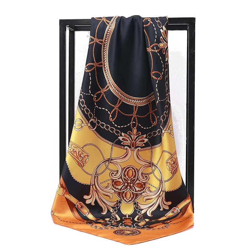 Quadratischer Druckschal für Frauen – Multifunktionales Accessoire