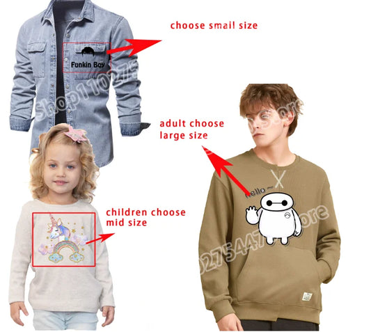 Vielseitige Wärmeübertragung Sticker für Kleidung und Rucksäcke