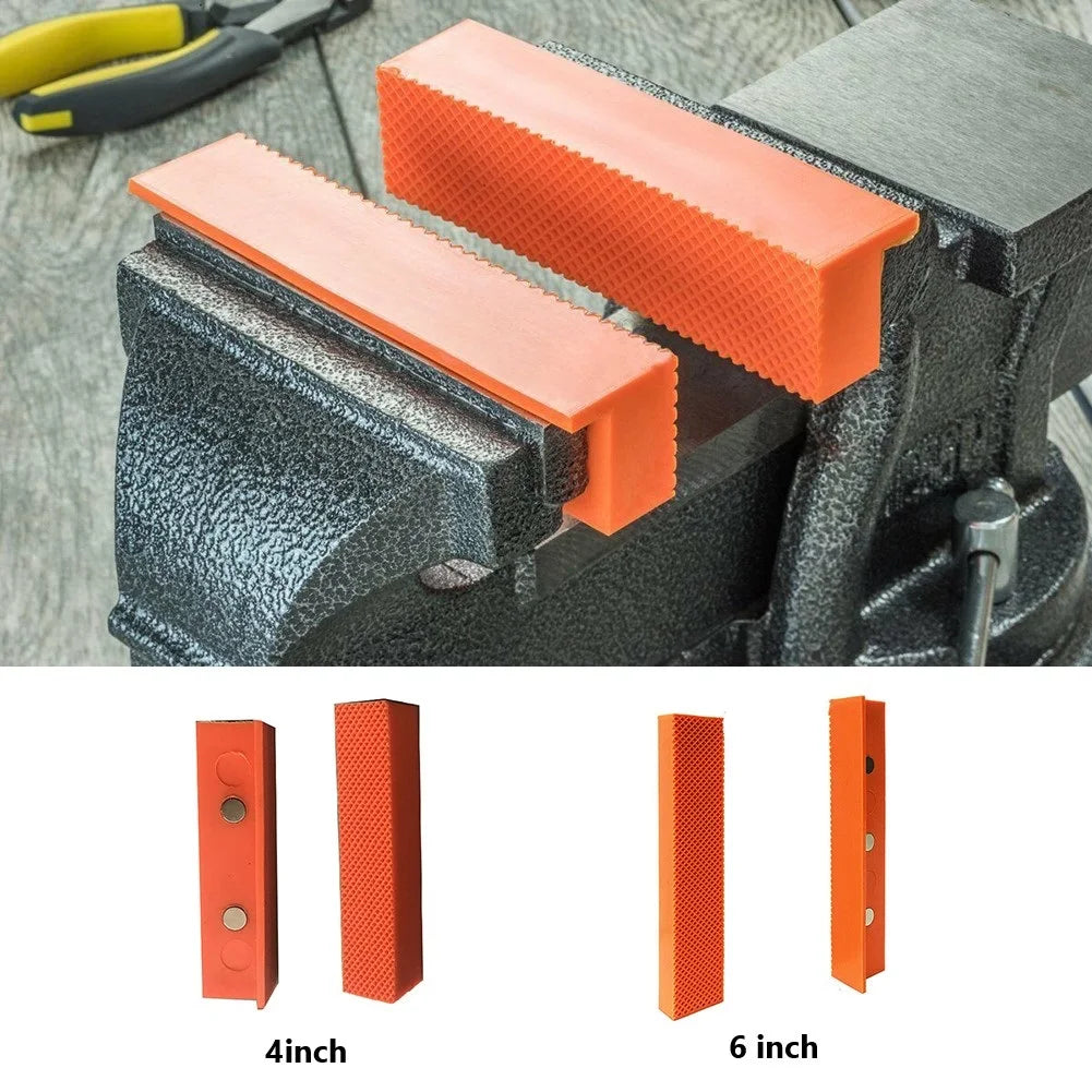 2 Stück 4/5/6 Zoll Magnetische Gummi-Pads für Metall-Schraubstock