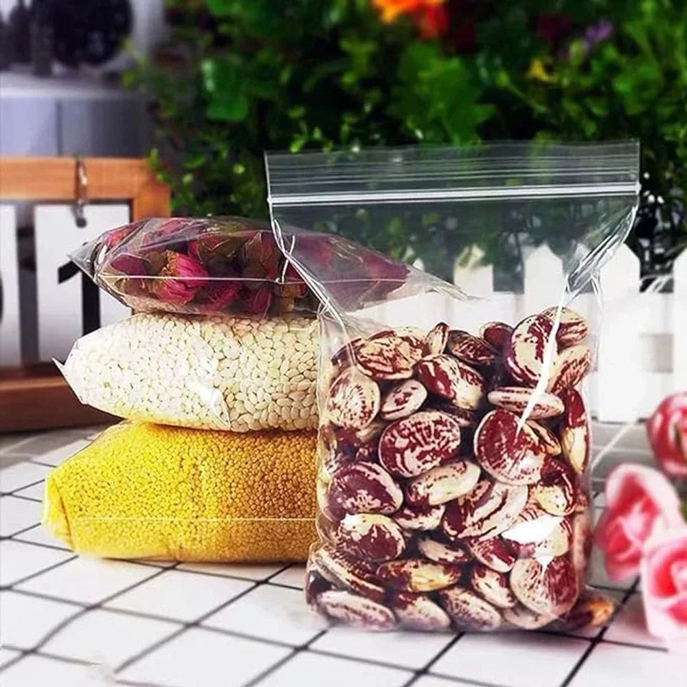 Wiederverwendbare transparente Zip Lock Taschen für vielseitige Aufbewahrung