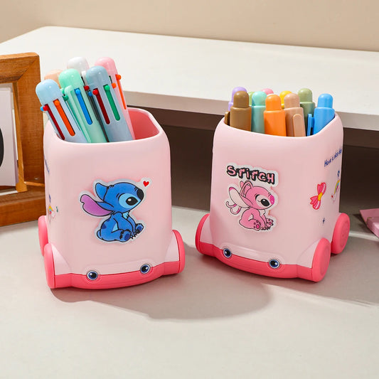 Niedlicher Kawaii Stifthalter mit vierfarbigen Stichen für Schule Büro