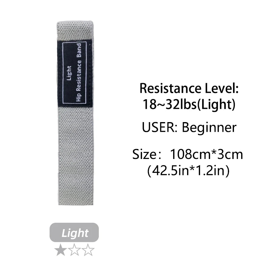 3er Set lange elastische Stoff Widerstandsbänder für Beine Gym Fitness