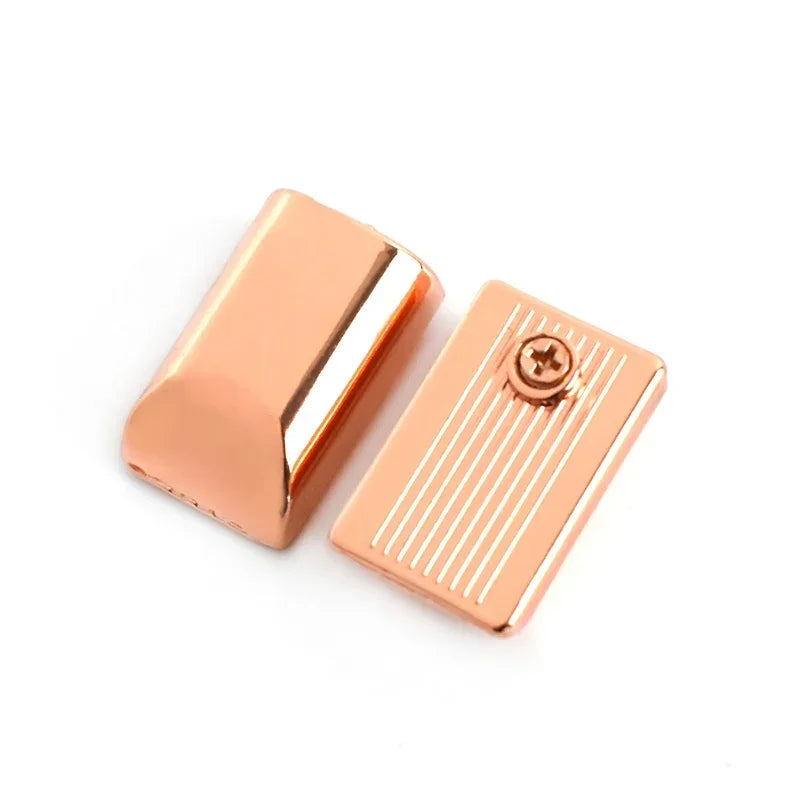 Metall Reißverschlussenden Clip Schnallen Set mit Schrauben für Taschen Gurte DIY 10/20 Stück