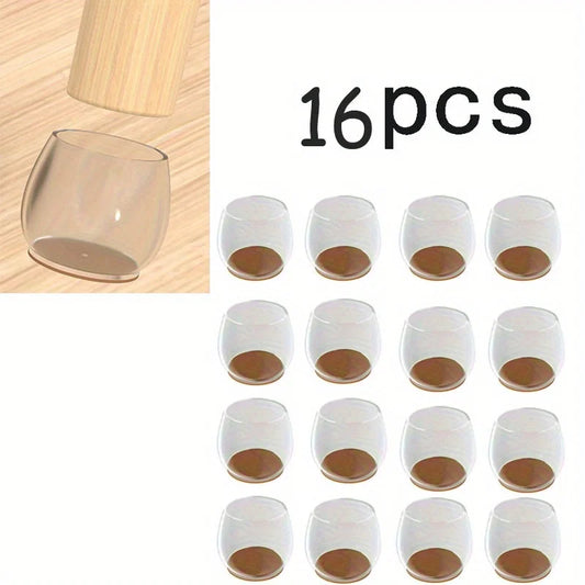 16 Stück Möbel Anti-Lärm Pads Silikon Boden Protektoren Stuhl Beine