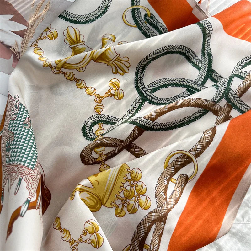 Vielseitiger Seidenschal für Damen aus Tussah-Seide-Yabubest - Home & More