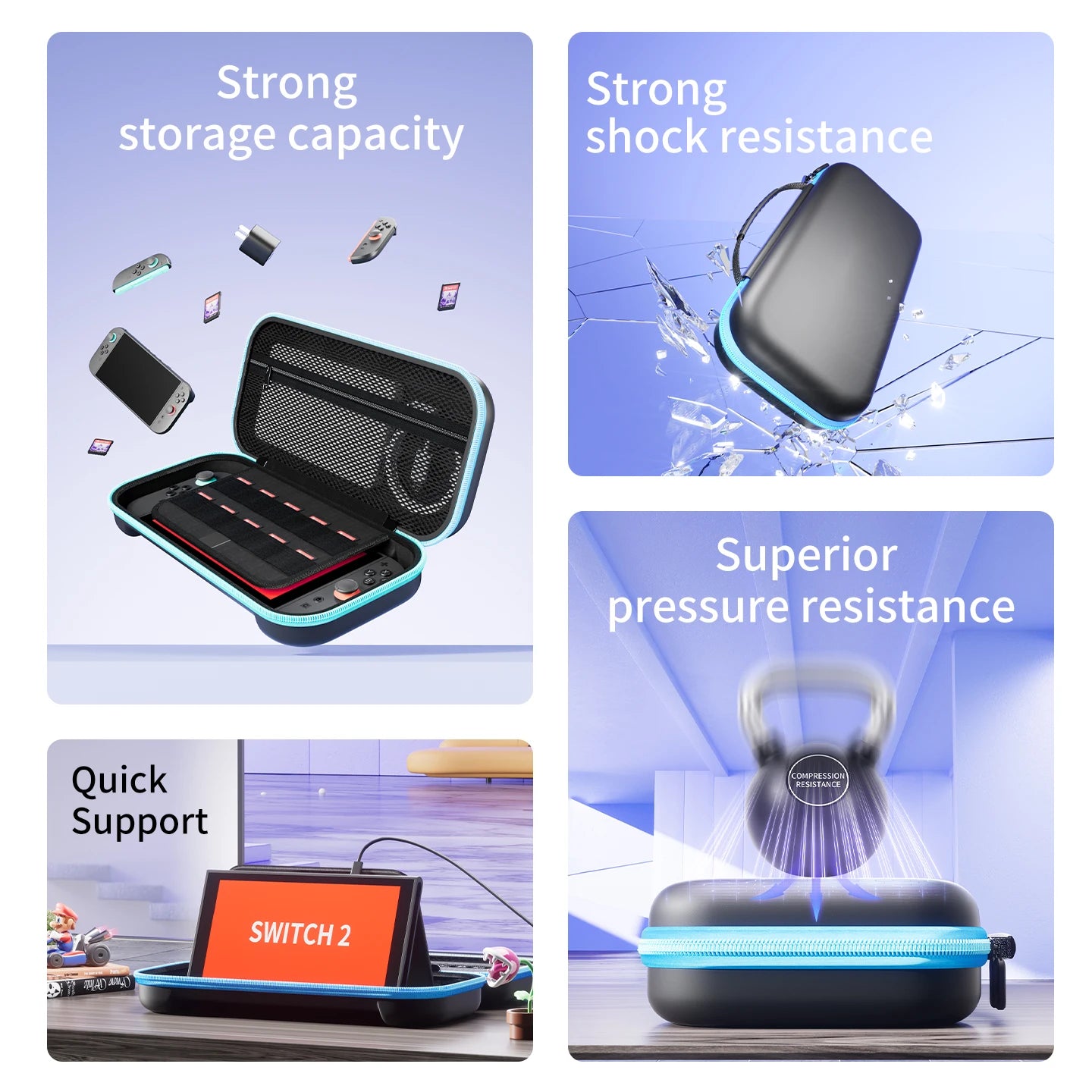 Robuste Hartschalentasche für Nintendo Switch Konsolen