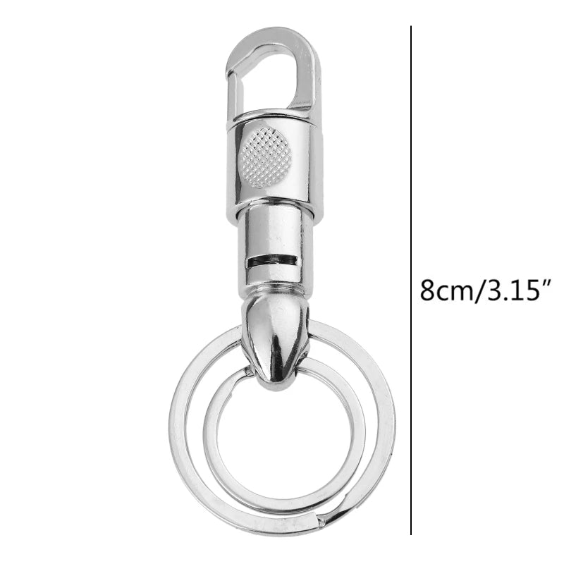 Edelstahl Schlüsselclip Molle Gürtel Schlüsselanhänger Outdoor Anti-Lost