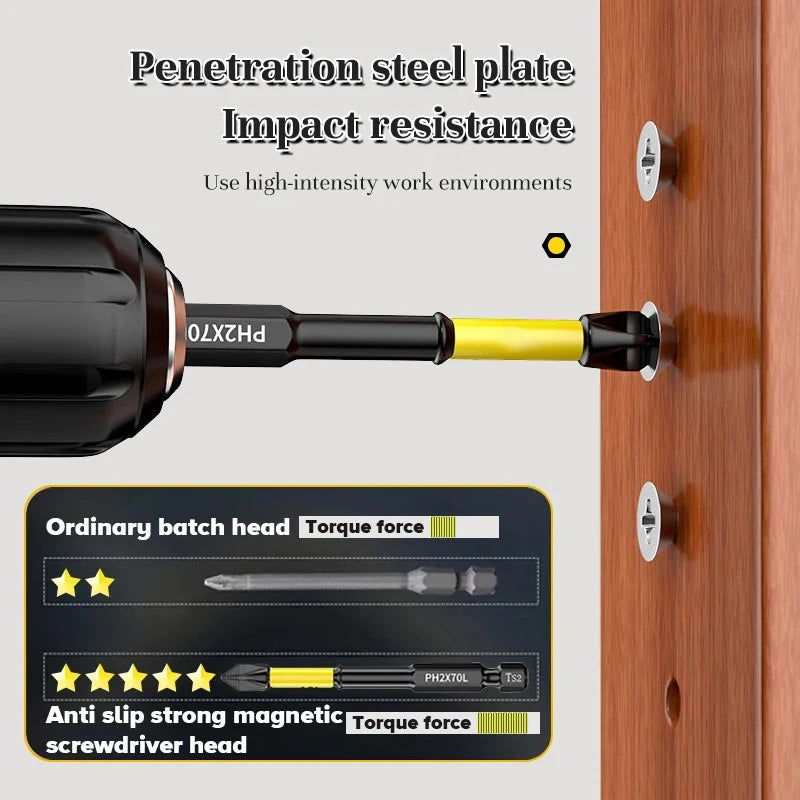 Stoßfeste Schraubendreher Bits Set mit hoher Härte und starker Magnetkraft