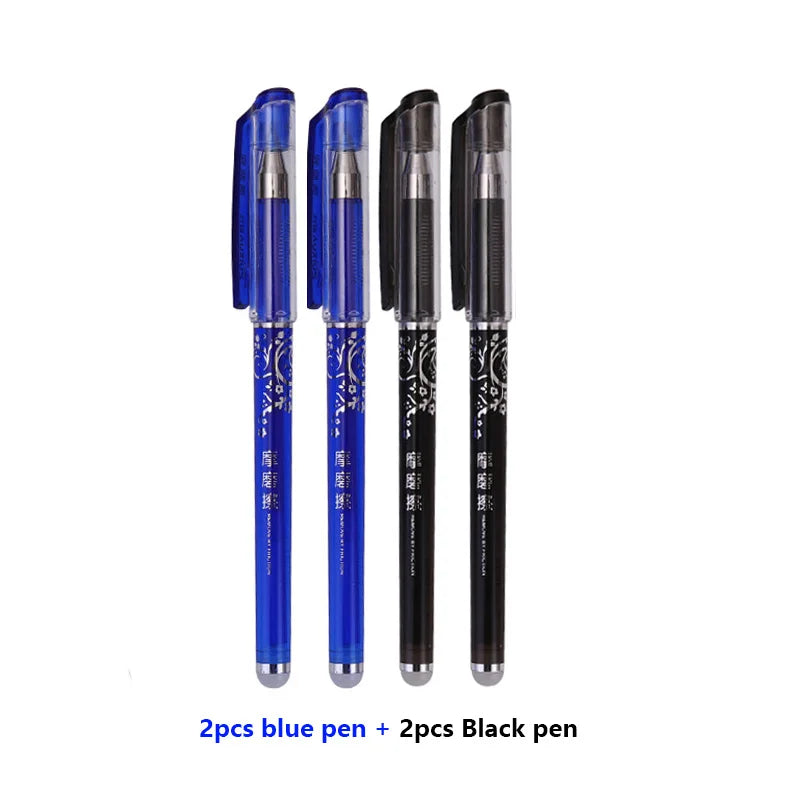 Löschbarer Gel Stift Set 0,5mm – Schwarz, Blau, Rot für Schule & Büro-Yabubest - Home & More
