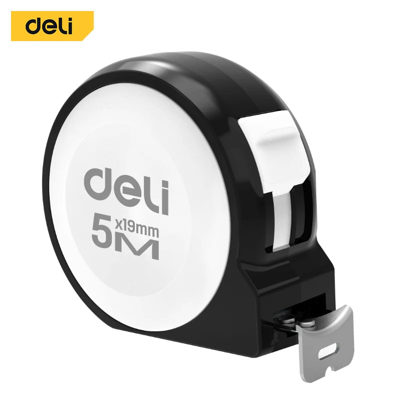 5m Maßband Stahl schwarz Holzverarbeitung tragbares Messwerkzeug