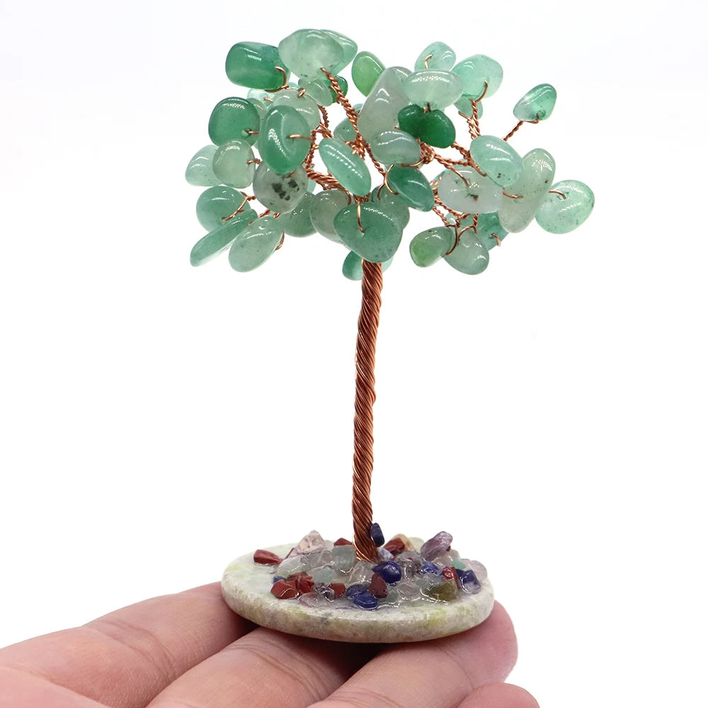 Kristall Achat Geldbaum für Feng Shui und positive Energie im Zuhause