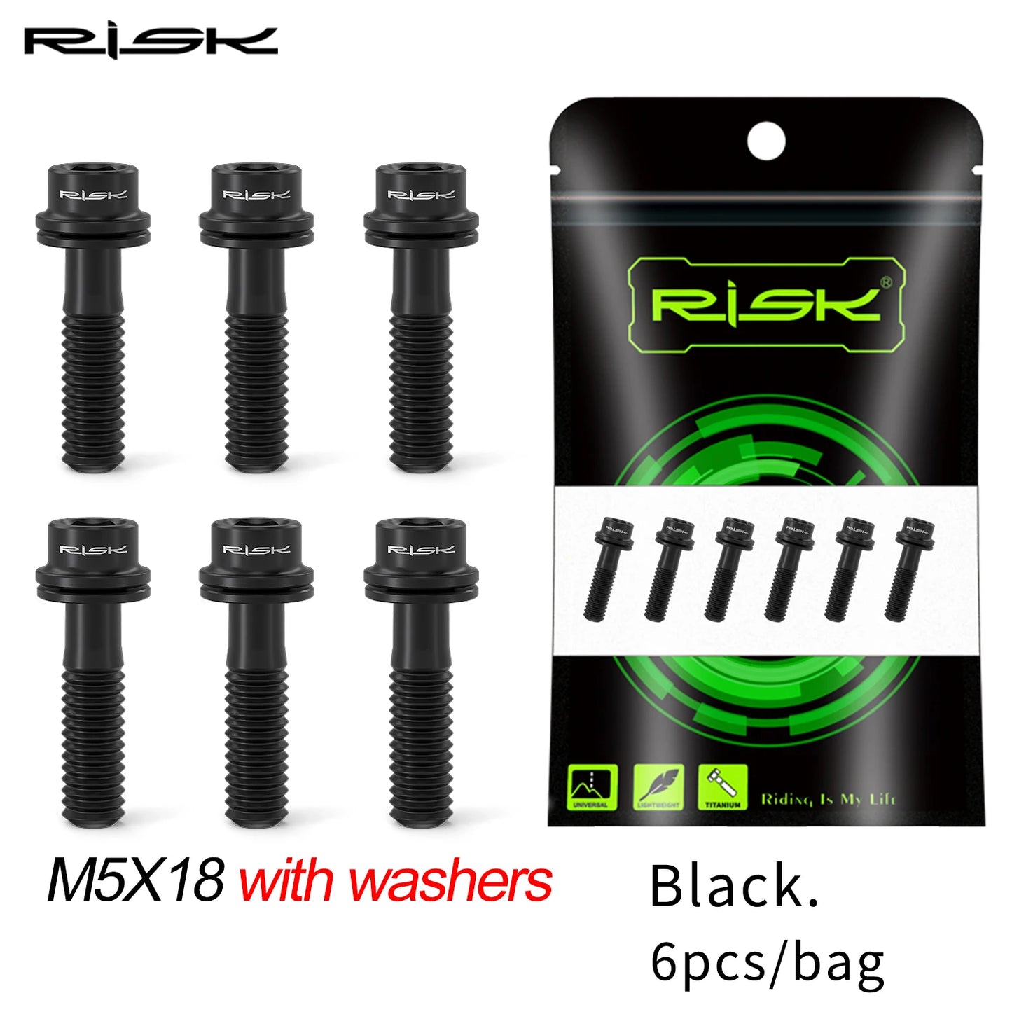 Fahrrad Vorbau Lenker Schrauben Set – Titan M5x16 M5x18 M5x20 Auswahl