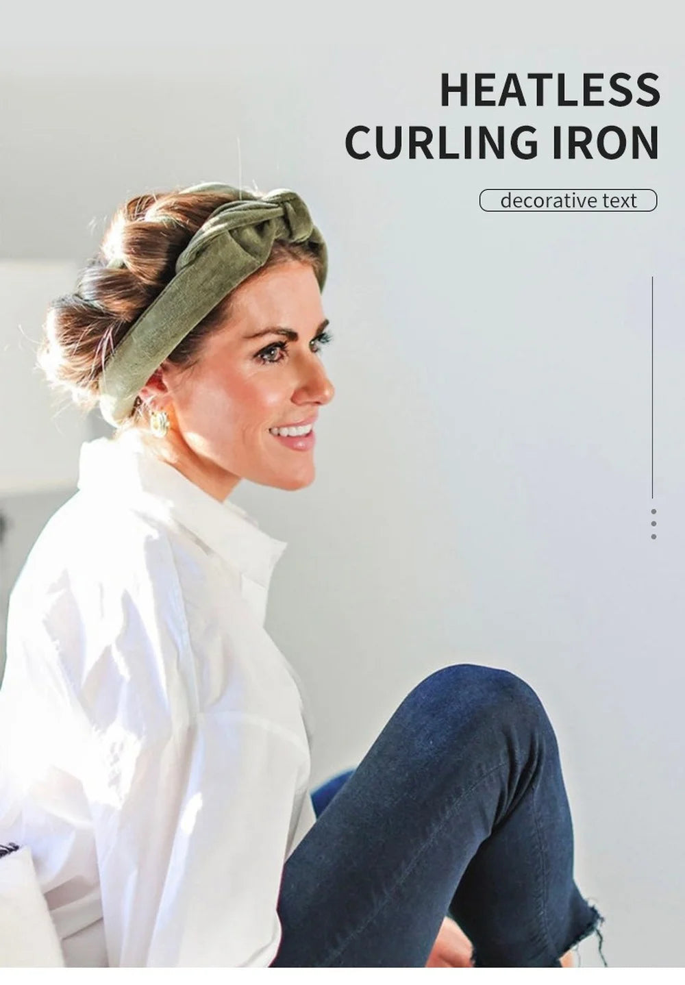 Heatless Locken Stirnband Weiche Lockenwickler ohne Hitze