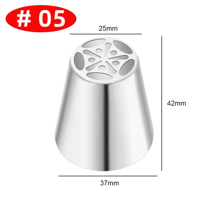 Premium Edelstahl Spritztüllen Set – 30+ Backdüsen für kreative Gebäck-Deko