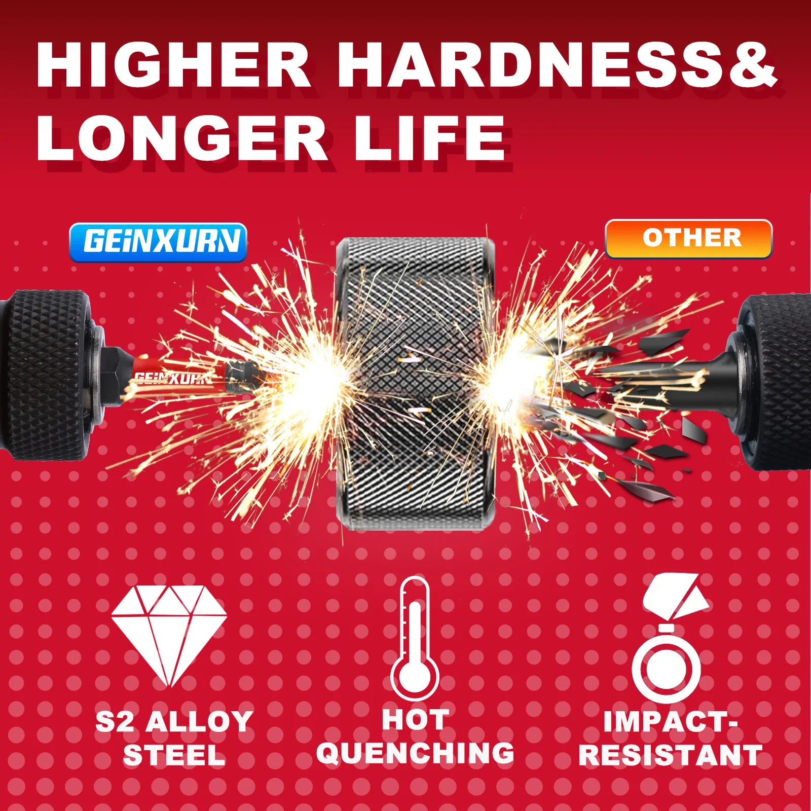 Magnetisches Torx Schraubendreher Bit Set T20 T25 aus S2 legiertem Stahl