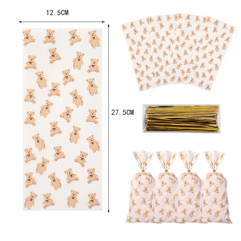 Robuste Geschenkbeutel mit Bändern für Süßigkeiten und Präsente