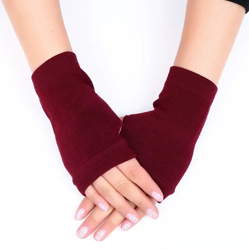 Gestrickte Thermo Halbfingerhandschuhe Für Damen Und Herren-Yabubestshop