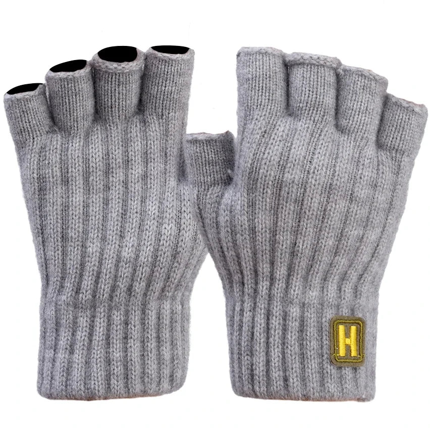 Gestrickte Thermo Halbfingerhandschuhe Für Damen Und Herren-Yabubestshop