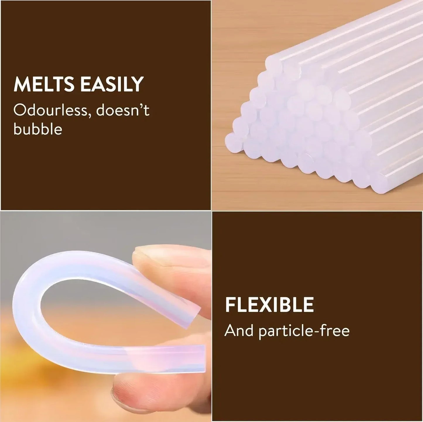 Transparente Hot Melt Klebesticks für elektrische Klebepistole 7/11 mm