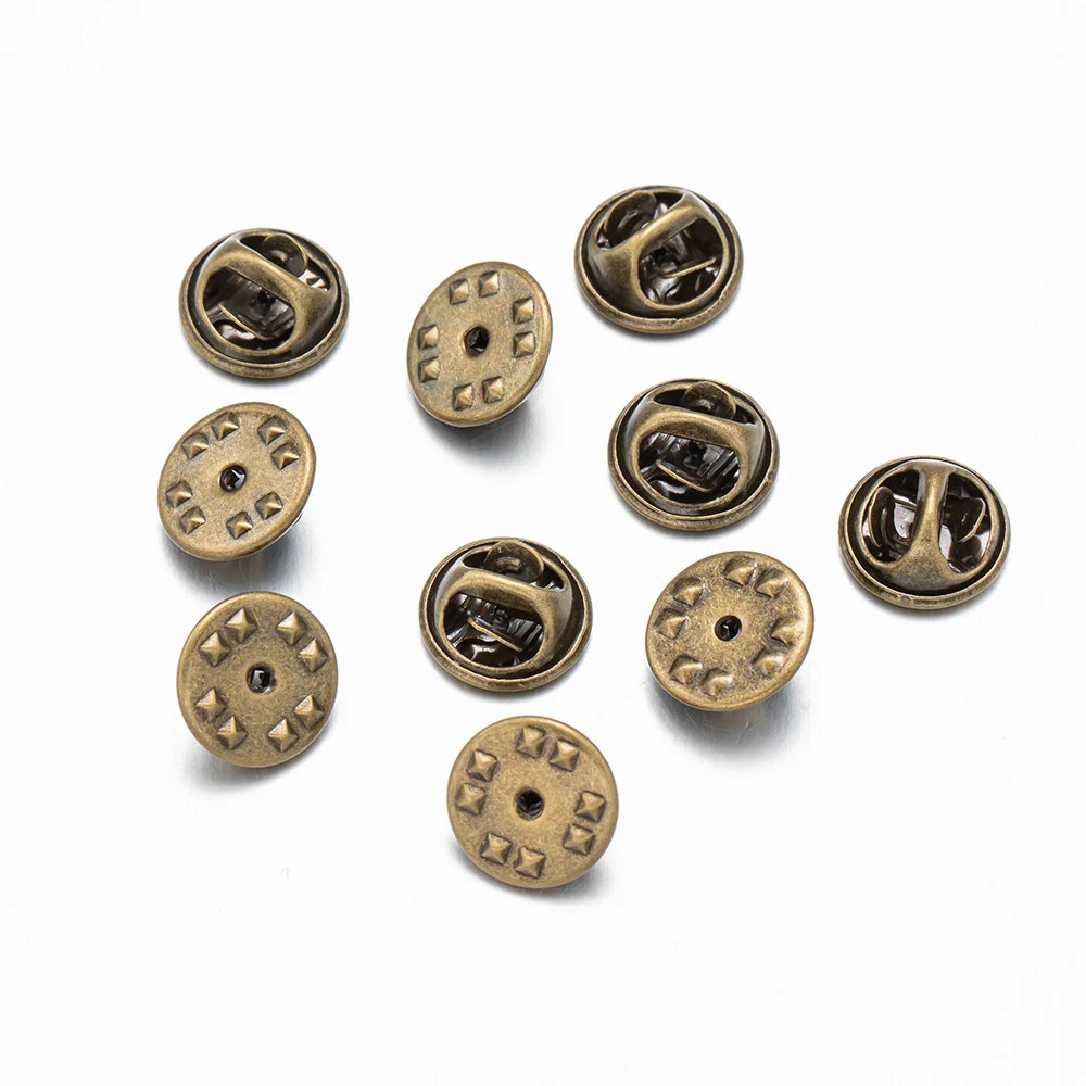 Metall Locking Pin Brosche Abzeichen Halter Verschluss für DIY Schmuck und Handwerk-Yabubest - Home & More