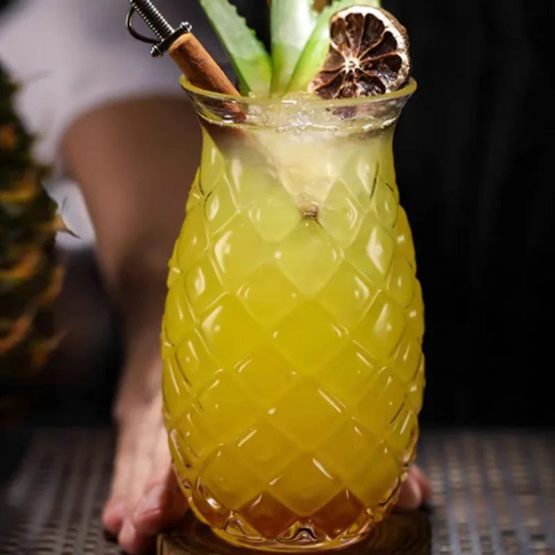 Kreative Ananasförmige Cocktailgläser 480 ml Transparent