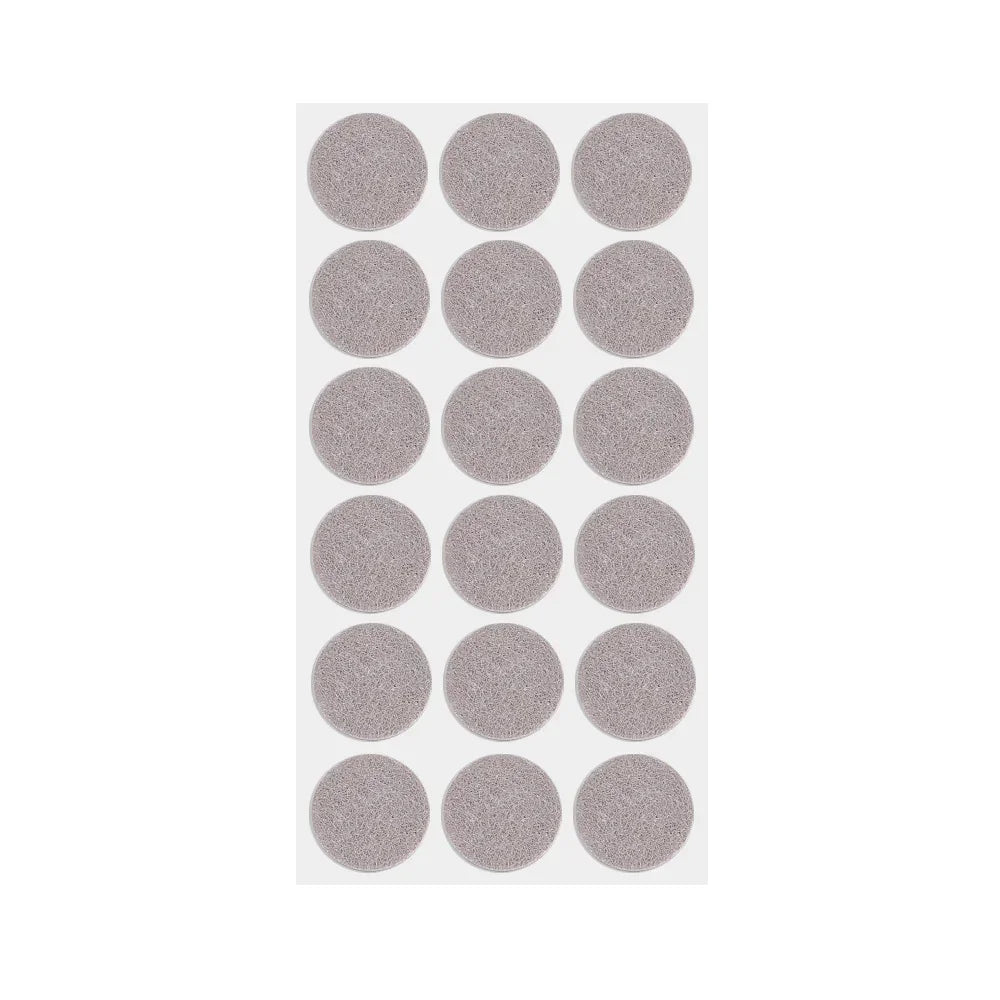 Möbelpolster Bodenschutz selbstklebend 18/180 St. Rund Schwarz/Beige