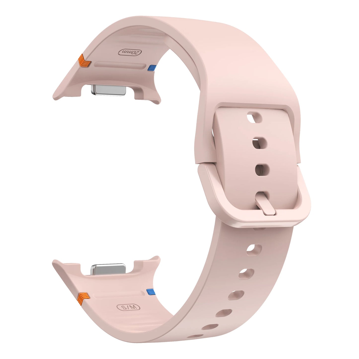 Atmungsaktives Silikon-Armband für Smartwatches 40/44 mm Komfort
