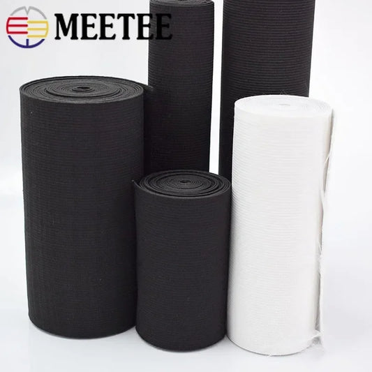 Elastisches Häkelband schwarz weiß 10 15 20 25 30 40 50 cm 2/5 m für Nähen