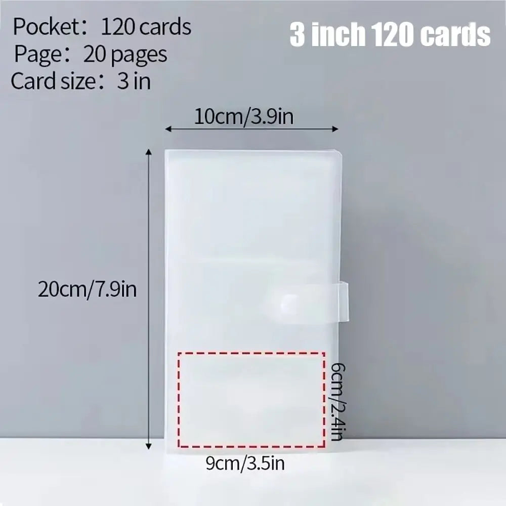 Transparentes PVC Fotoalbum für 80/160 Karten 3-6 Zoll Idol Star Sammlung