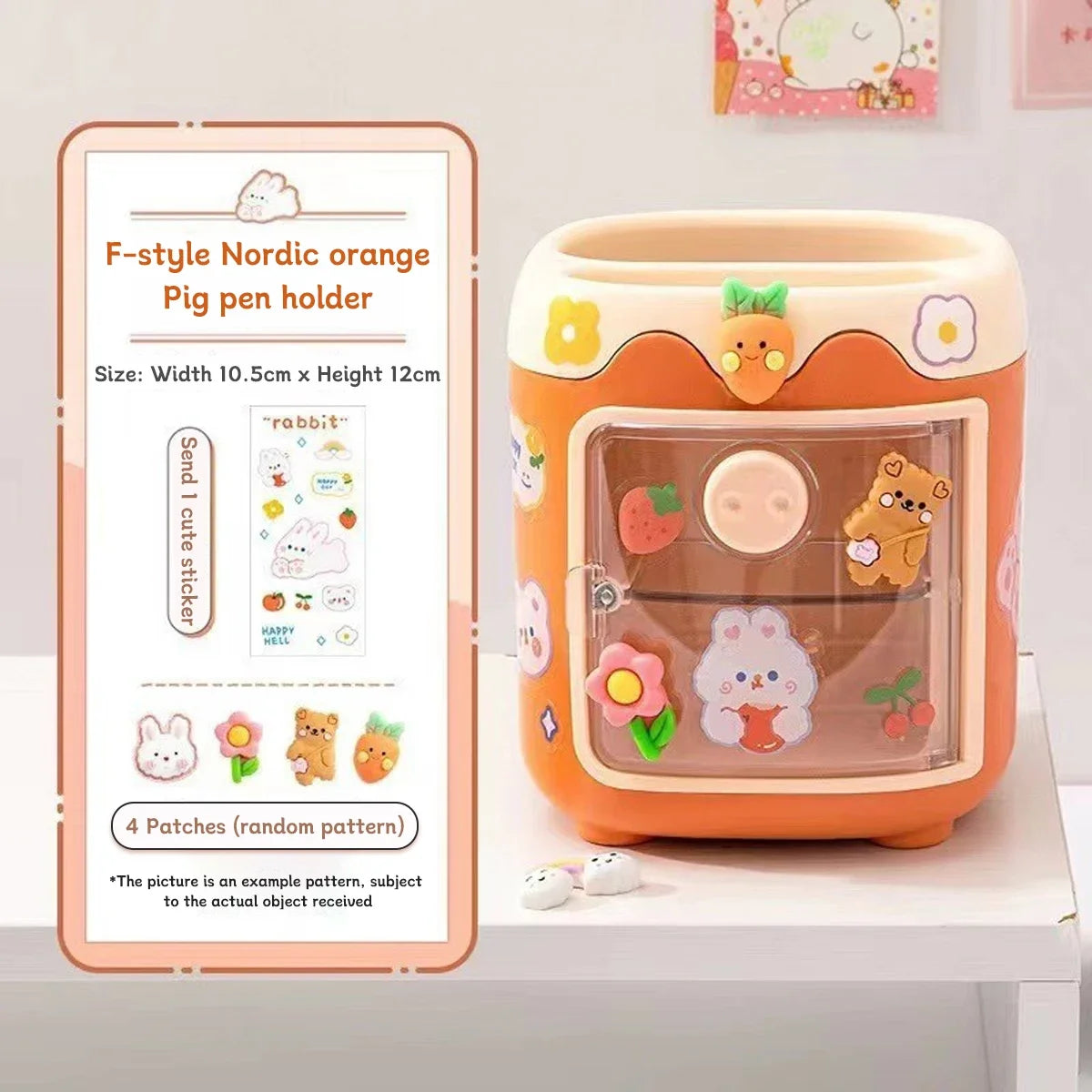 Cartoon Stifthalter mit 6 Fächern Nordic Design für Schule Büro Organizer