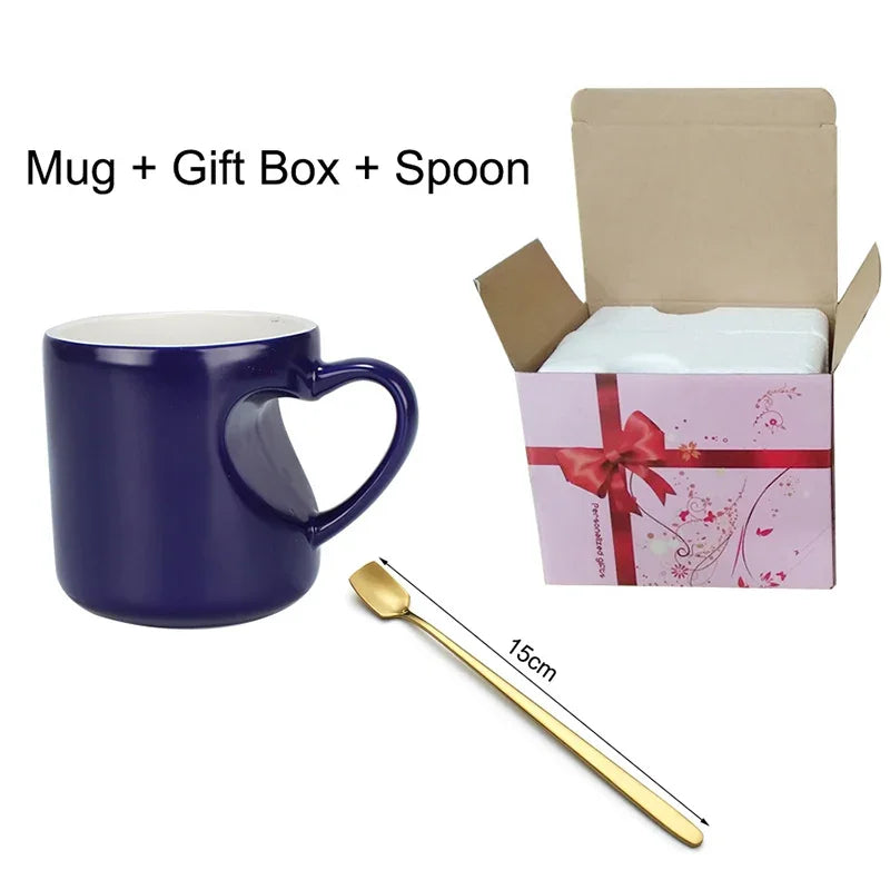 Personalisierbare Keramik Kaffeetasse mit Farbwechsel und Foto-Yabubest - Home & More