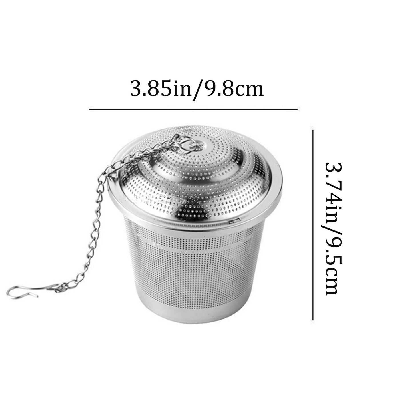 Edelstahl Tee Gewürz Sieb Set Wiederverwendbar Mesh Filter Infuser Küche