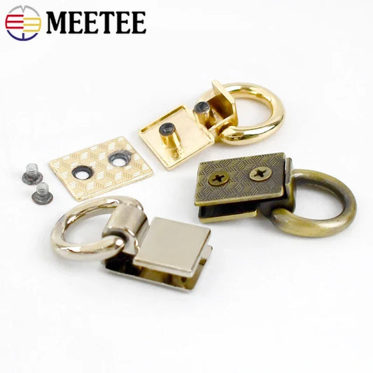 4 oder 8 Metall Clip Schnallen 36x15 mm für Taschengurt und Lederwaren