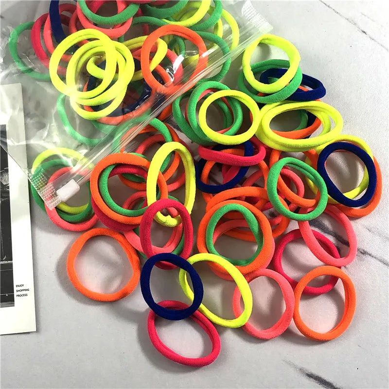20/50 Teile/satz Haarbänder für Frauen Mädchen Grundlegende Haar Gummi Krawatten Seile 4 cm Einfache Elastische Stirnband Haar Zubehör pferdeschwanz Halter - Yabubest - Home & More