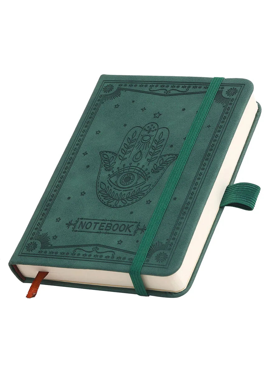 Liniertes A6 Leder-Notizbuch mit Hardcover für stilvolles Schreiben