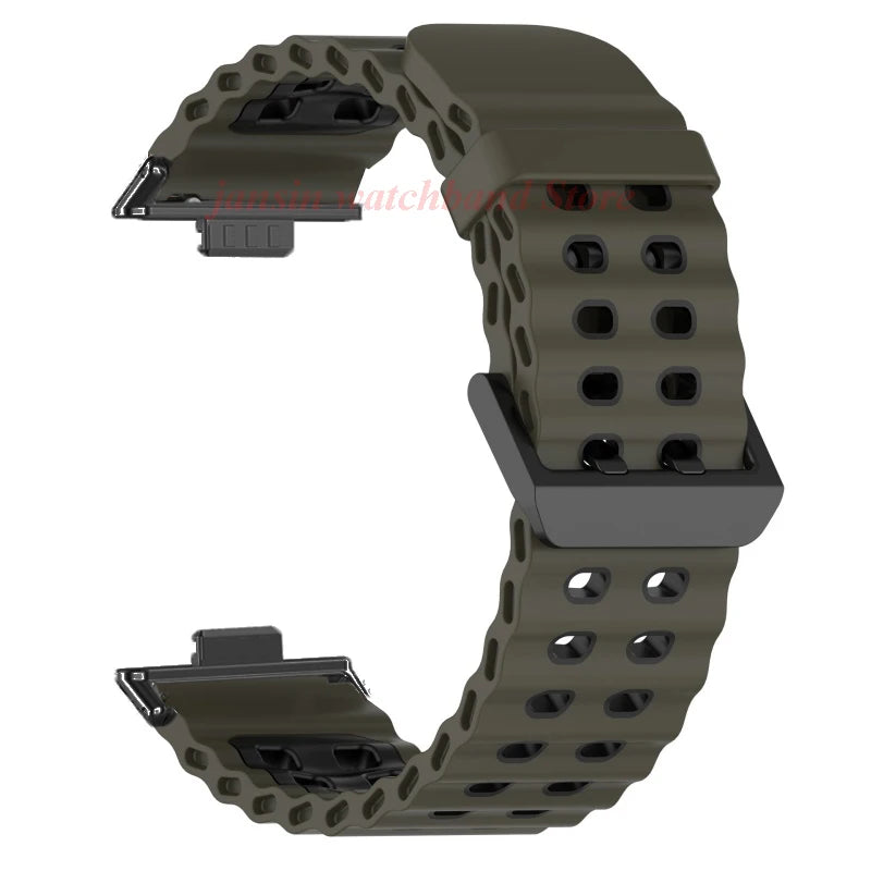 Atmungsaktives Sport-Silikonarmband für Huawei Fit 4 Pro – Komfort - Stil
