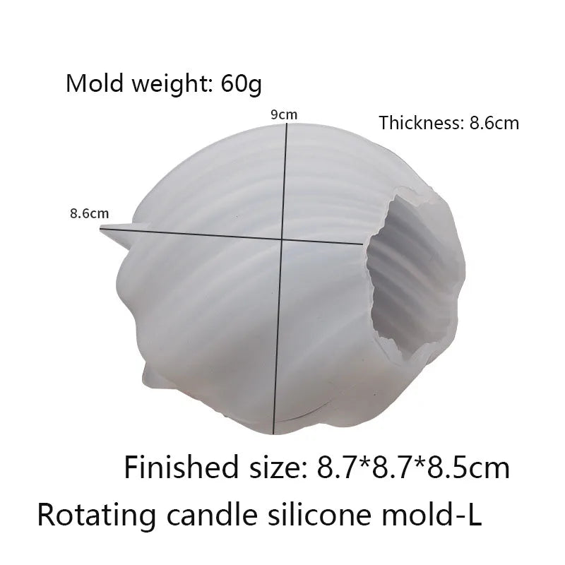 3D Silikonform für rotierende geometrische Kerzen und DIY Kunst