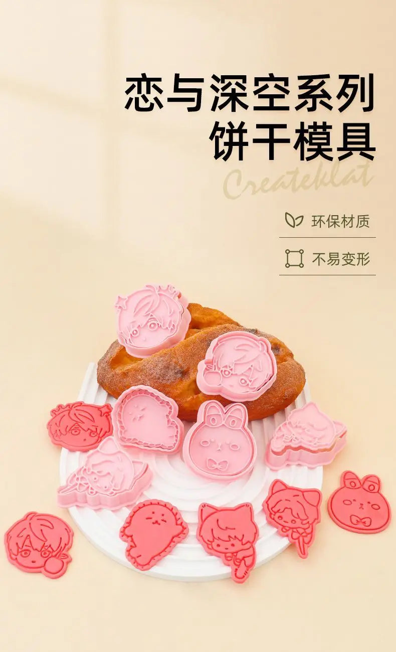 Keksform mit Anime Rändelwerkzeug für kreative Kekse