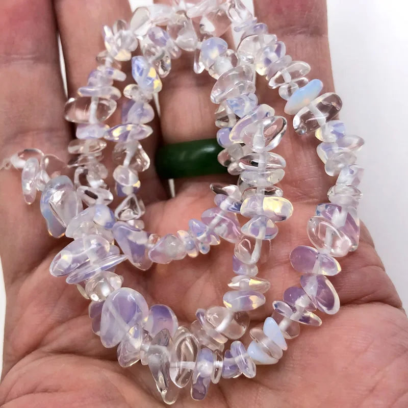 Natürliche unregelmäßige Kristallperlen 5-8mm für DIY Schmuck 16 Zoll