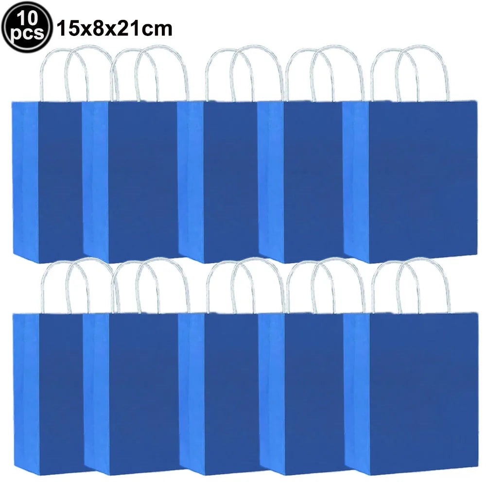 Vielseitige Geschenktüten aus Kraftpapier mit Griffen für Feiern