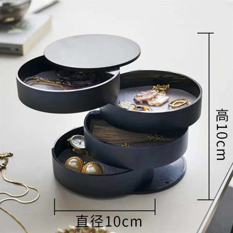 Rotierende mehrschichtige Schmuckbox – Nordisch Design Organizer für Accessoires